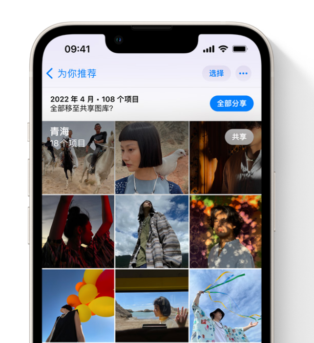 莱州苹果维修网点分享在 iPhone 上使用共享图库 