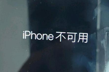 莱州苹果服务网点分享锁屏界面显示“iPhone 不可用”如何解决 