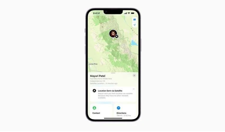 莱州苹果14维修分享iPhone14系列中 FindMy功能通过卫星分享位置方法教程 